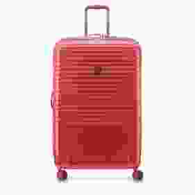 DELSEY CAUMARTIN+ H 4DW TROL 76CM RED - دلسي كومارتين حقيبه بعجلات76 سم لون  احمر