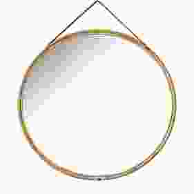 RATTAN AND LEATHER MIRROR BOLIVIA 100 - مرآة بوليفيا مصنوعة من الجلد والروطان  100