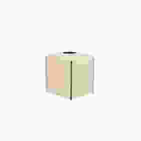 SQUARE TISSUE BOX 12.2X10.7X12.5 LIGHT BROWN - علبة مناديل مربعة بحجم 12.2 × 10.7 × 12.5 سم لون بني فاتح
