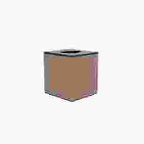 SQUARE TISSUE BOX 12.2X10.7X H 12.5 LIGHT BROWN - علبة مناديل مربعة بحجم 12.2 × 10.7 × ارتفاع 12.5 سم لون بني فاتح