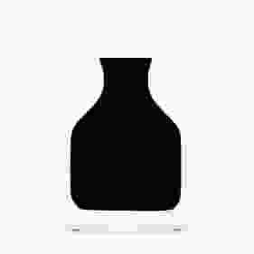 HOGAN BUD VASE SOHO BLACK 4x4x5.4 - مزهرية سوهو هوغان صغيرة باللون الأسود، 4 × 4 × 5.4