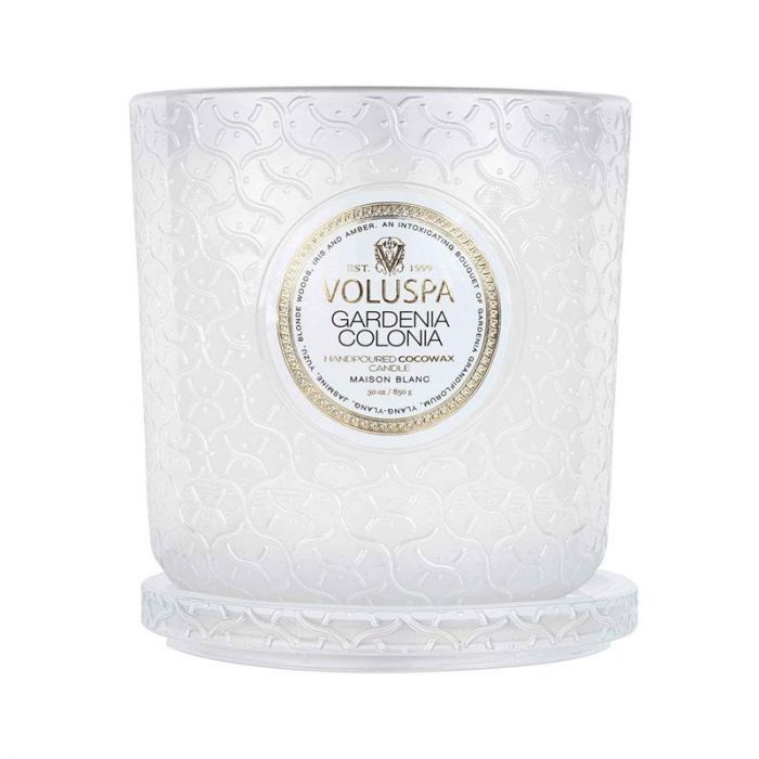 GARDENIA COLONIA LUXE CANDLE - شمعة فاخرة برائحة الغردينيا | VOLUSPA - فولوسبا GARDENIA COLONIA LUXE CANDLE - شمعة فاخرة برائحة الغردينيا | VOLUSPA - فولوسبا