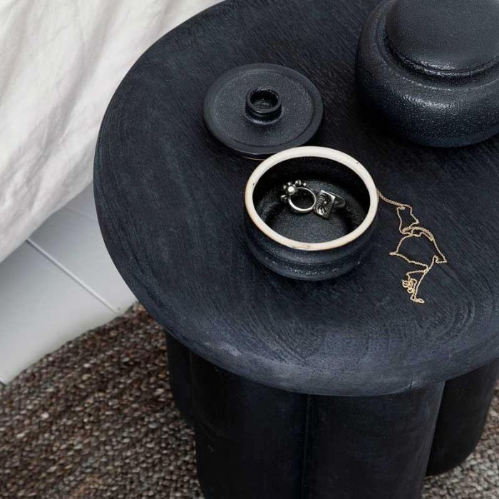 SIDE TABLE PHANT BLACK - طاولة جانبية سوداء | HOUSE DOCTOR - هاوس دكتر SIDE TABLE PHANT BLACK - طاولة جانبية سوداء | HOUSE DOCTOR - هاوس دكتر