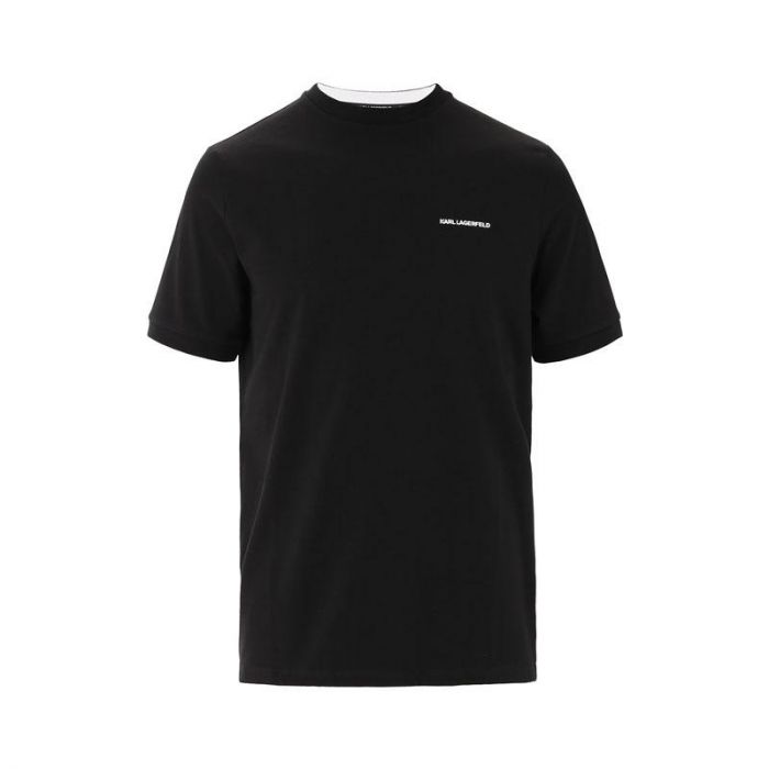 Karl Lagerfeld T Shirt Crew Neck in Black Salam Stores