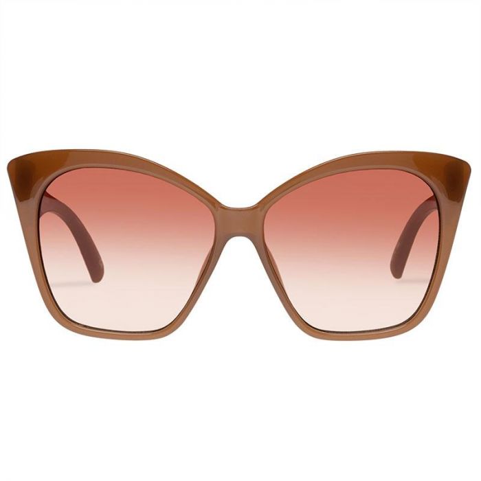 SUNGLASSES HOT TRASH  ROOT BEER WARM BROWN L - نظارات شمسية HOT TRASH  ROOT BEER بنية اللون، مقاس: كبير | LE SPECS - لو سبكس