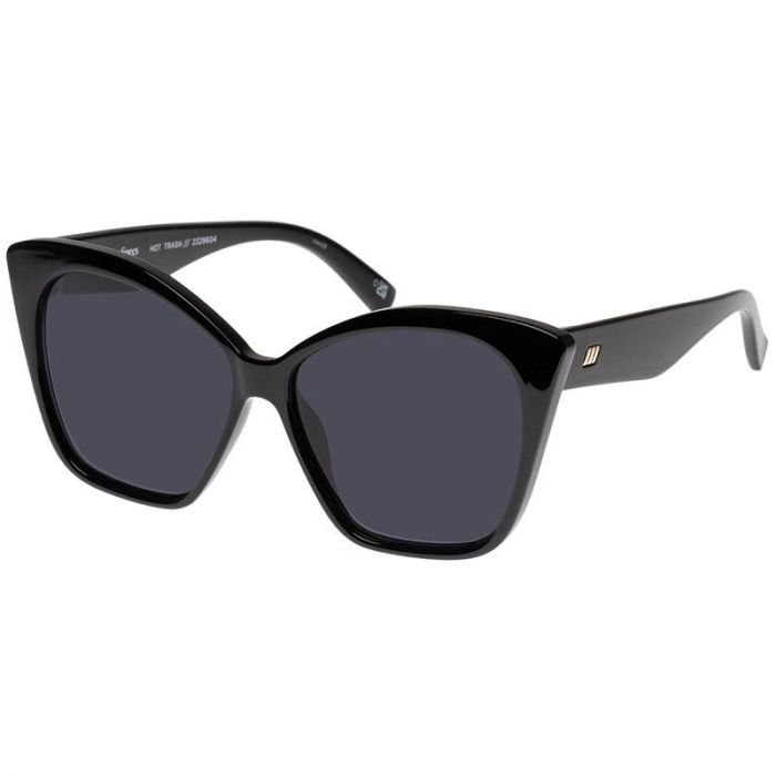 SUNGLASSES HOT TRASH BLACK SMOKE L - نظارات شمسية | LE SPECS - لو سبكس