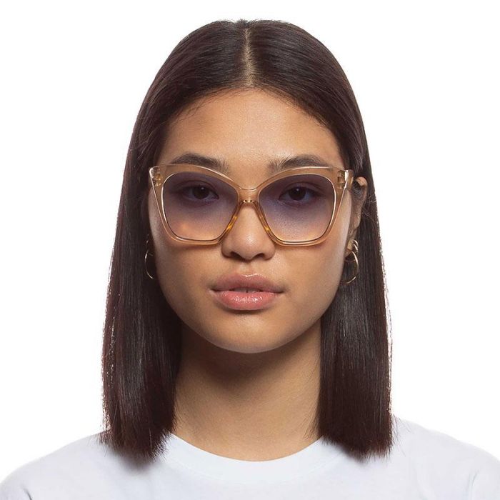 SUNGLASSES HOT TRASH  SAND BLUE GRAD L - نظارات شمسية HOT TRASH  SAND زرقاء اللون، مقاس: كبير | LE SPECS - لو سبكس