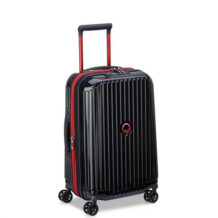DELSEY SECURITIME ZIP H 4DW EXP TROL 55CM BLACK - ديلسي حقيبه بعجلات | DELSEY - دلسى