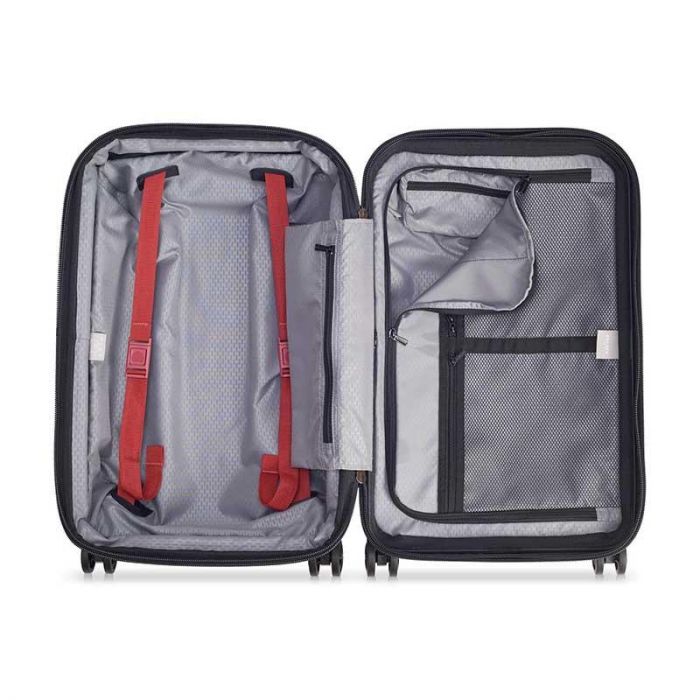 DELSEY SECURITIME ZIP H 4DW EXP TROL 55CM BLACK - ديلسي حقيبه بعجلات | DELSEY - دلسى