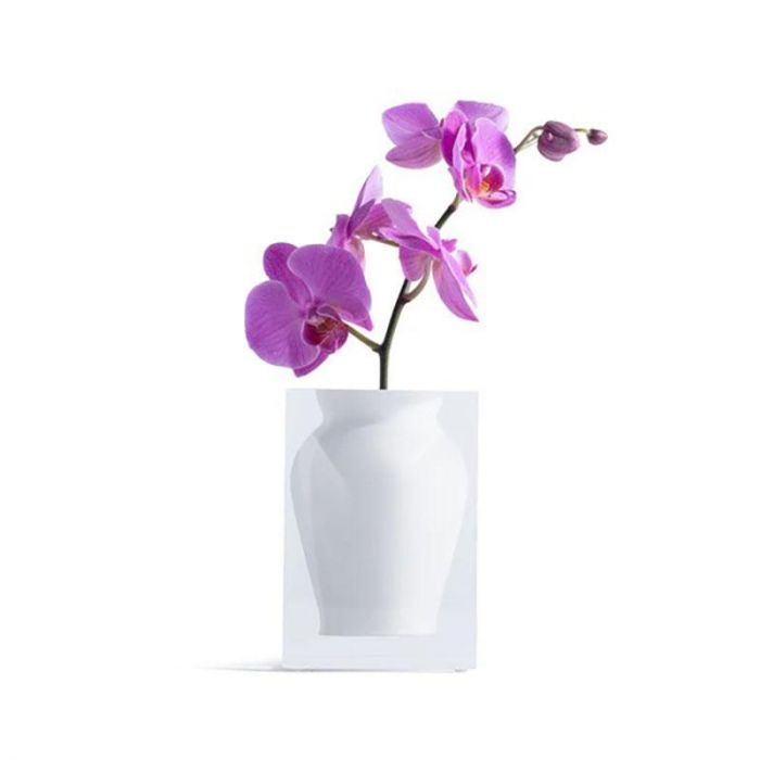 HENRY BUD VASE HAMPTONS WHITE 4x4x5.4 - مزهرية | JR WILLIAM - ج. ر. ويليام