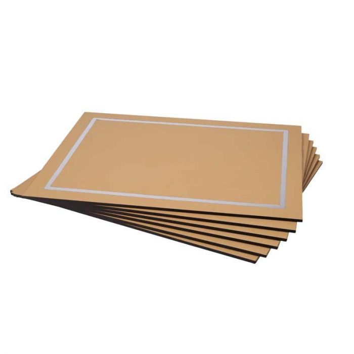 6 PCS SET VENERE RECTANG. PLACEMAT 50X39 NOCCIOLA - مفرش طاولة مستطيل | PINETTI - بينيتي