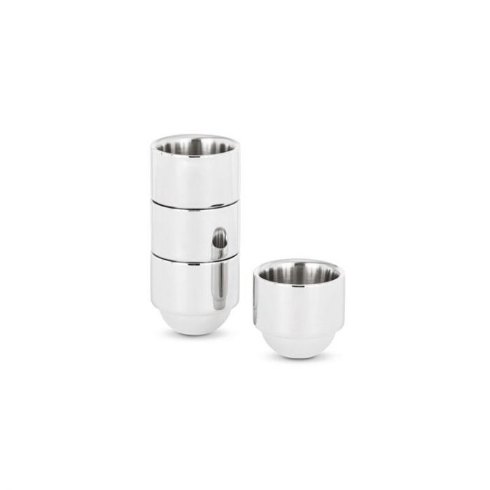 BREW ESPRESSO CUP X4 STAINLESS STEEL  SILVER - أكواب | TOM DIXON - توم دكس