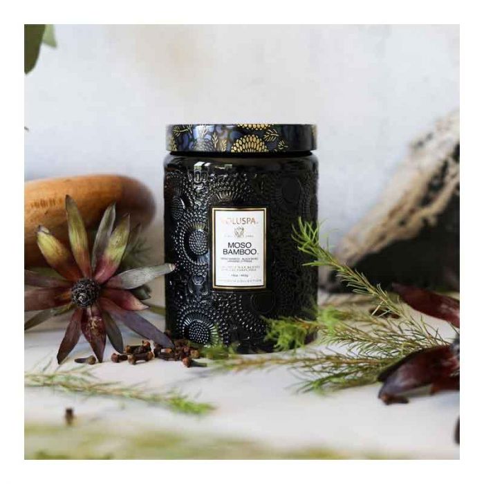 MOSO BAMBOO LARGE JAR 18 OZ- شمعة | VOLUSPA - فولوسبا MOSO BAMBOO LARGE JAR 18 OZ- شمعة | VOLUSPA - فولوسبا