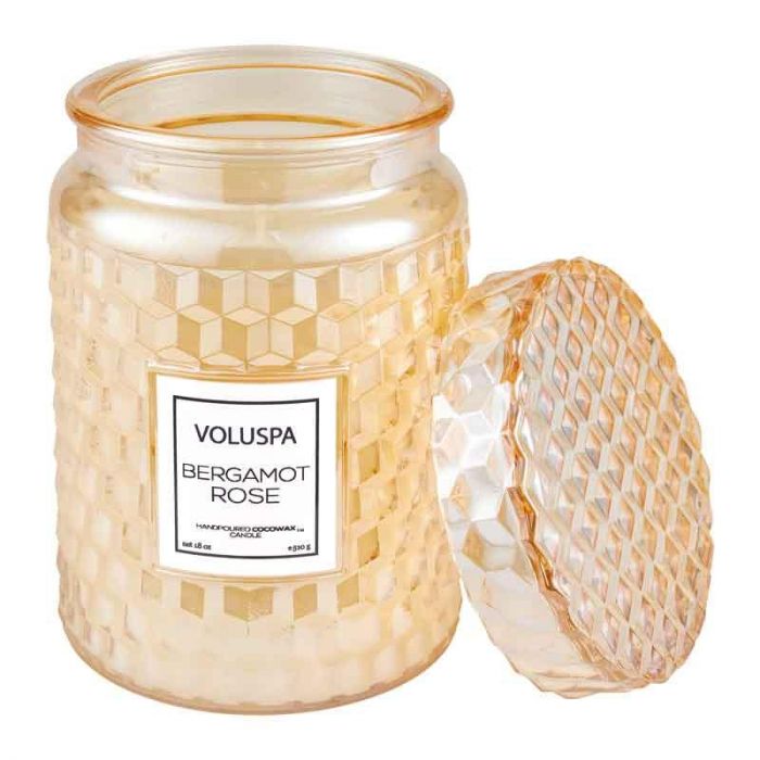 BERGAMOT ROSE LARGE JAR 18 OZ- شمعة | VOLUSPA - فولوسبا BERGAMOT ROSE LARGE JAR 18 OZ- شمعة | VOLUSPA - فولوسبا
