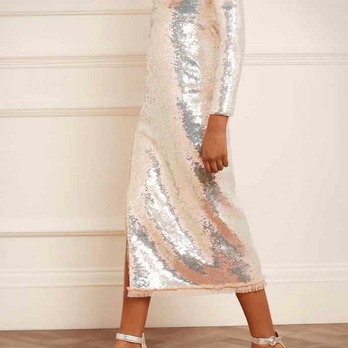VALERIE GLOSS LONG SLEEVE ANKLE GOWN - فستان | NEEDLE & THREAD - نيدل & ثريد VALERIE GLOSS LONG SLEEVE ANKLE GOWN - فستان | NEEDLE & THREAD - نيدل & ثريد