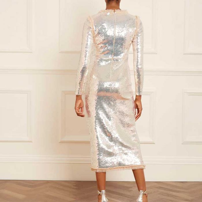 VALERIE GLOSS LONG SLEEVE ANKLE GOWN - فستان | NEEDLE & THREAD - نيدل & ثريد VALERIE GLOSS LONG SLEEVE ANKLE GOWN - فستان | NEEDLE & THREAD - نيدل & ثريد