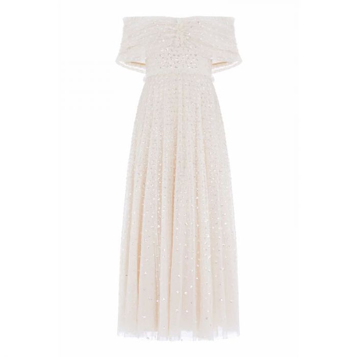 GRACE GLOSS OFF-SHOULDER ANKLE GOWN - فستان | NEEDLE & THREAD - نيدل & ثريد GRACE GLOSS OFF-SHOULDER ANKLE GOWN - فستان | NEEDLE & THREAD - نيدل & ثريد