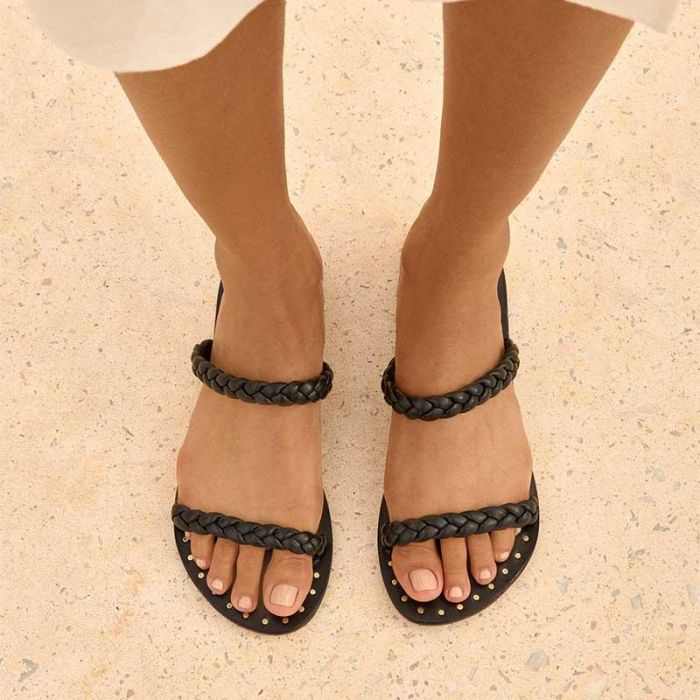 LEATHER SANDALS - صندل | MANEBI - مانيبي LEATHER SANDALS - صندل | MANEBI - مانيبي