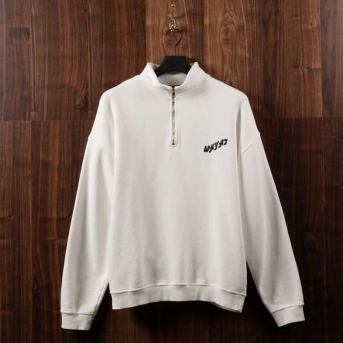 SWEATSHIRT HALF ZIP - بلوزة قطنية رياضية | WHYAT - وايت SWEATSHIRT HALF ZIP - بلوزة قطنية رياضية | WHYAT - وايت