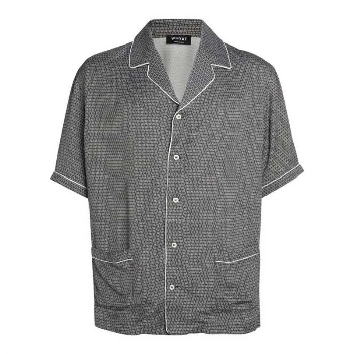 SHIRT AMALFI PATTERN - قميص سادة كم قصير | WHYAT - وايت SHIRT AMALFI PATTERN - قميص سادة كم قصير | WHYAT - وايت
