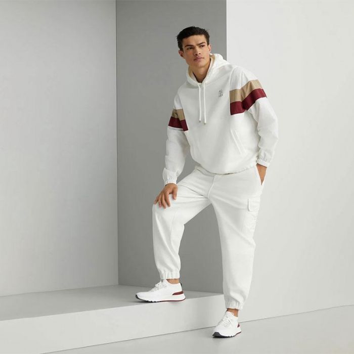 SWEATSHIRT - بلوزة قطنية رياضية | BRUNELLO CUCINELLI - برونيلو كوتشينيلي SWEATSHIRT - بلوزة قطنية رياضية | BRUNELLO CUCINELLI - برونيلو كوتشينيلي