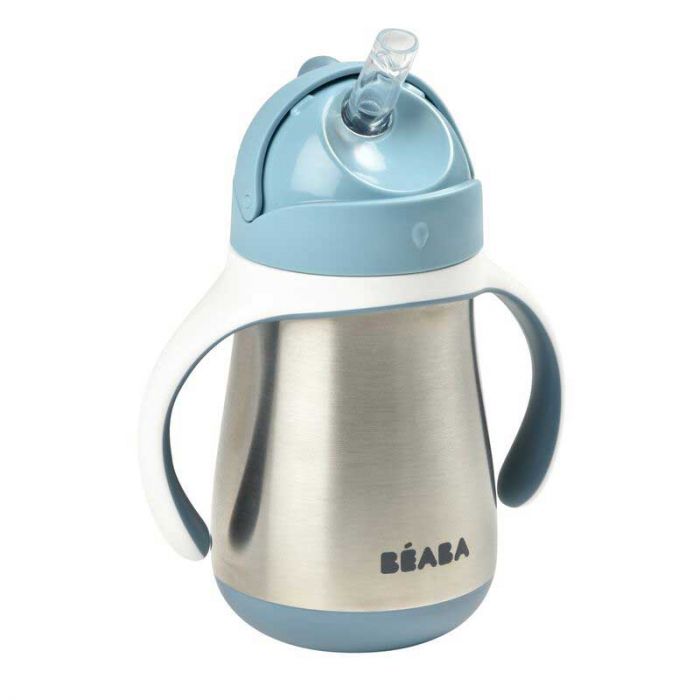 STAINLESS STEEL STRAW CUP WINDY BLUE - إكسسوارات | BEABA - بيابا STAINLESS STEEL STRAW CUP WINDY BLUE - إكسسوارات | BEABA - بيابا