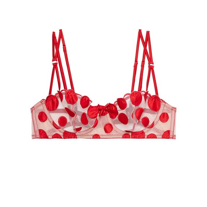 POLKA DOT EMBROIDERY BALCONETTE - صدرية ذات سلك داخلي | FLEUR DU MAL -فلور دو مال POLKA DOT EMBROIDERY BALCONETTE - صدرية ذات سلك داخلي | FLEUR DU MAL -فلور دو مال