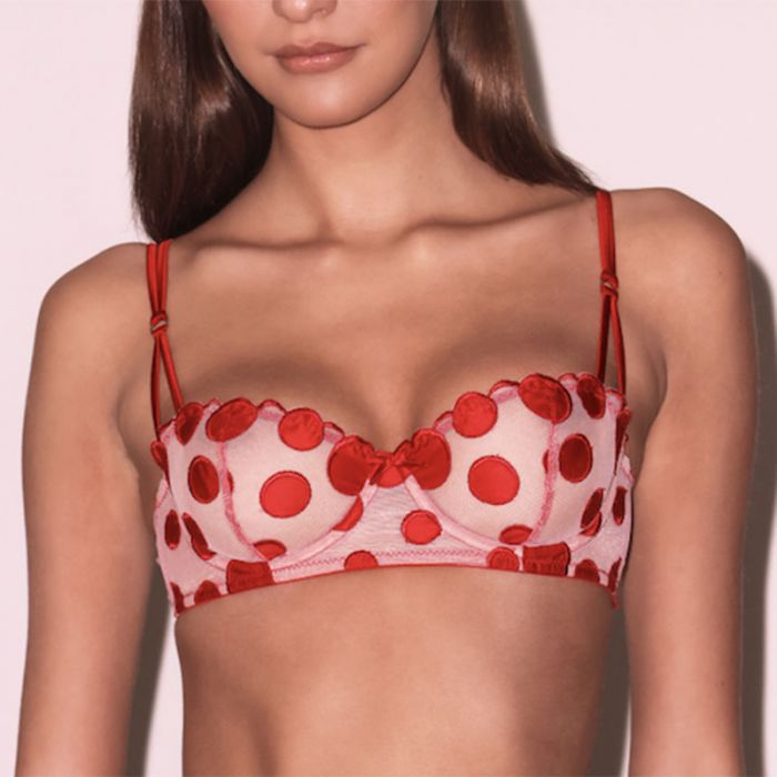 POLKA DOT EMBROIDERY BALCONETTE - صدرية ذات سلك داخلي | FLEUR DU MAL -فلور دو مال POLKA DOT EMBROIDERY BALCONETTE - صدرية ذات سلك داخلي | FLEUR DU MAL -فلور دو مال