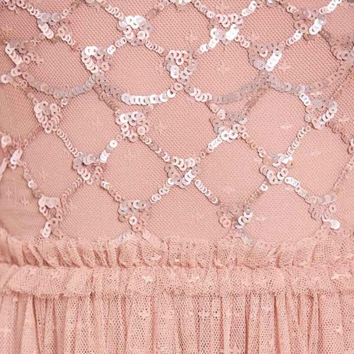 HEART LATTICE BODICE CAPE ANKLE GOWN - فستان | NEEDLE & THREAD - نيدل & ثريد HEART LATTICE BODICE CAPE ANKLE GOWN - فستان | NEEDLE & THREAD - نيدل & ثريد