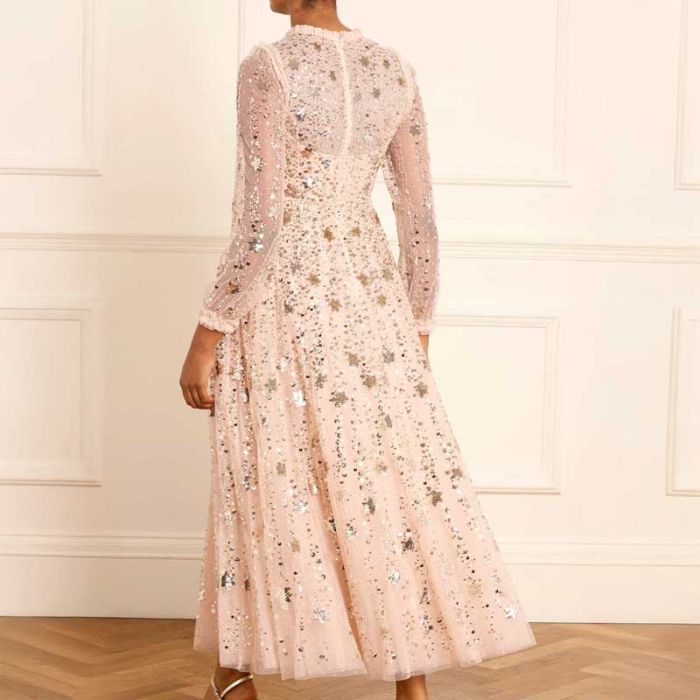 SHOOTING STARS LS ANKLE GOWN - فستان | NEEDLE & THREAD - نيدل & ثريد SHOOTING STARS LS ANKLE GOWN - فستان | NEEDLE & THREAD - نيدل & ثريد