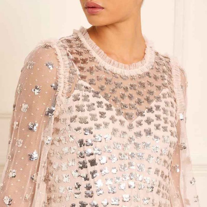 GLISTEN TIERED ANKLE GOWN - فستان | NEEDLE & THREAD - نيدل & ثريد GLISTEN TIERED ANKLE GOWN - فستان | NEEDLE & THREAD - نيدل & ثريد