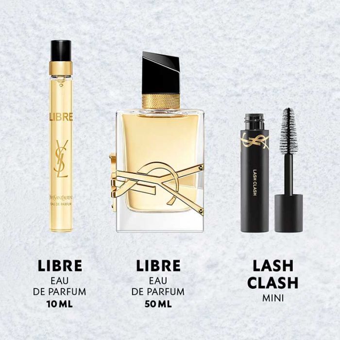 YSL FR LIBRE EDP (50ML+10ML+MINI LC) SET H24 -  هدية مجموعة عطور | YVES SAINT LAURENT - اف سان لوران