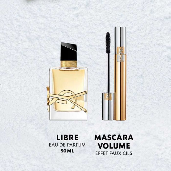 YSL FR LIBRE EDP (50ML+ MVEFC+PCH) SET H24 -  هدية مجموعة عطور | YVES SAINT LAURENT - اف سان لوران