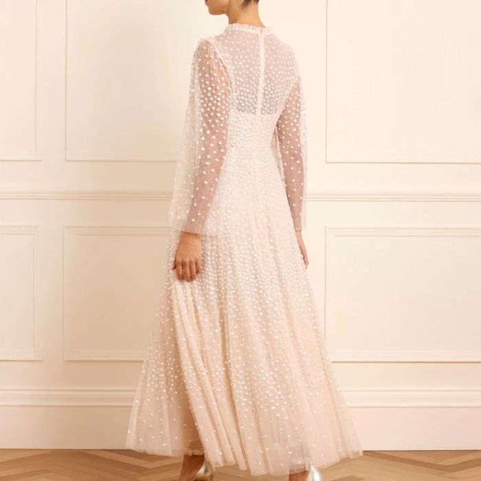 SDOT RND NECK ANKLE GOWN - فستان | NEEDLE & THREAD - نيدل & ثريد SDOT RND NECK ANKLE GOWN - فستان | NEEDLE & THREAD - نيدل & ثريد