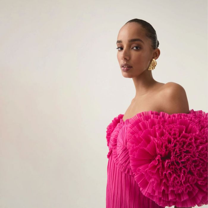 CRYSTALLISE PLEATED GOWN - فستان | AJE - اي جي إي CRYSTALLISE PLEATED GOWN - فستان | AJE - اي جي إي