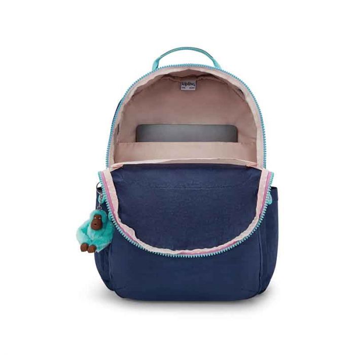 SEOUL LARGE BACKPACK : KIPLING : RESORT NAVY : OS - شنطة ظهر | KIPLING - كيبلينج SEOUL LARGE BACKPACK : KIPLING : RESORT NAVY : OS - شنطة ظهر | KIPLING - كيبلينج
