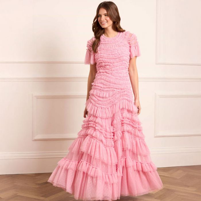WILD ROSE SHORT SLEEVE GOWN - فستان | NEEDLE & THREAD - نيدل & ثريد WILD ROSE SHORT SLEEVE GOWN - فستان | NEEDLE & THREAD - نيدل & ثريد