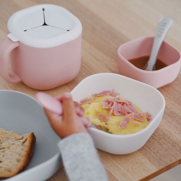 BEABA SILICONE 3 PIECE NESTING BOWL SET VELVET GREY COTTON DUSTY ROSE - إكسسوارات | BEABA - بيابا BEABA SILICONE 3 PIECE NESTING BOWL SET VELVET GREY COTTON DUSTY ROSE - إكسسوارات | BEABA - بيابا