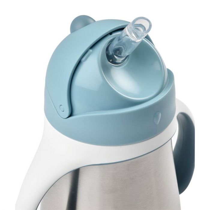 BEABA STAINLESS STEEL STRAW CUP WINDY BLUE - إكسسوارات | BEABA - بيابا BEABA STAINLESS STEEL STRAW CUP WINDY BLUE - إكسسوارات | BEABA - بيابا