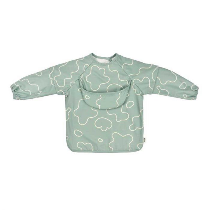 BEABA 2IN1 BIB WITH REMOVABLE SLEEVES SAGE GREEN - إكسسوارات | BEABA - بيابا BEABA 2IN1 BIB WITH REMOVABLE SLEEVES SAGE GREEN - إكسسوارات | BEABA - بيابا