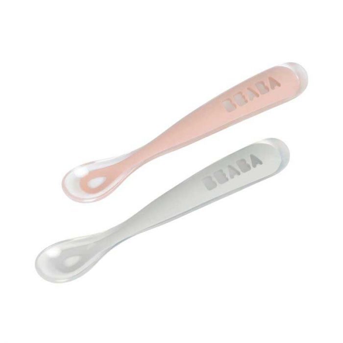 BEABA SILICONE SPOON 1ST AGE SET OF 2 BOX OLDPINK - إكسسوارات | BEABA - بيابا BEABA SILICONE SPOON 1ST AGE SET OF 2 BOX OLDPINK - إكسسوارات | BEABA - بيابا