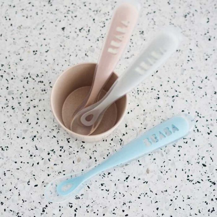 BEABA SILICONE SPOON 1ST AGE SET OF 2 BOX WINDYBLUE - إكسسوارات | BEABA - بيابا BEABA SILICONE SPOON 1ST AGE SET OF 2 BOX WINDYBLUE - إكسسوارات | BEABA - بيابا