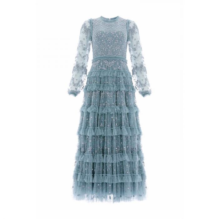BLOSSOM LACE ANKLE GOWN - فستان | NEEDLE & THREAD - نيدل & ثريد BLOSSOM LACE ANKLE GOWN - فستان | NEEDLE & THREAD - نيدل & ثريد