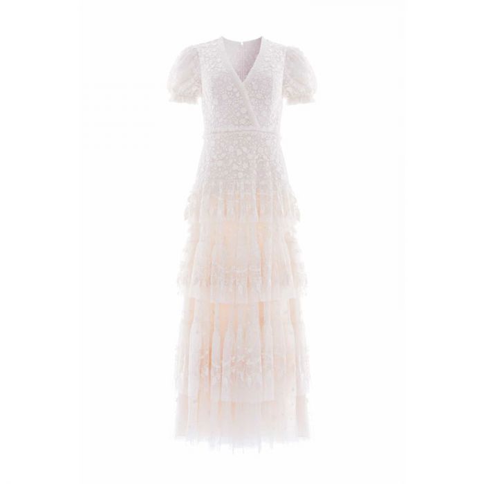 LAYERED LACE ANKLE GOWN - فستان | NEEDLE & THREAD - نيدل & ثريد LAYERED LACE ANKLE GOWN - فستان | NEEDLE & THREAD - نيدل & ثريد
