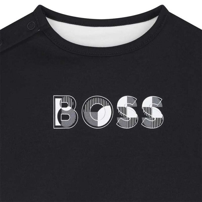 NEWBORN T-SHIRT+SWEATPANTS - طقم أطفال | BOSS - بوس NEWBORN T-SHIRT+SWEATPANTS - طقم أطفال | BOSS - بوس
