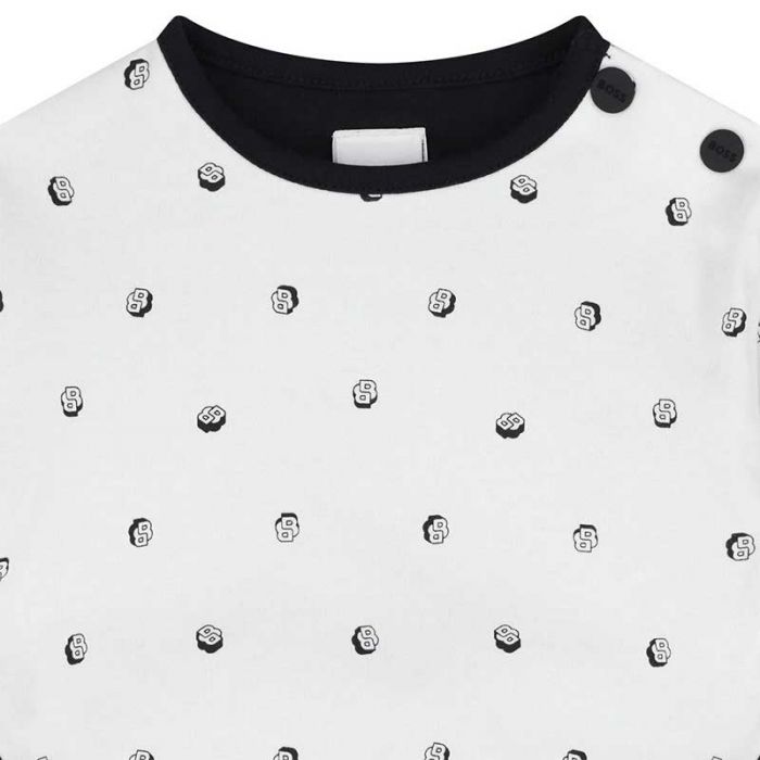 NEWBORN T-SHIRT+SWEATPANTS - طقم أطفال | BOSS - بوس NEWBORN T-SHIRT+SWEATPANTS - طقم أطفال | BOSS - بوس