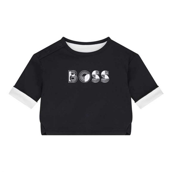 NEWBORN T-SHIRT+SWEATPANTS - طقم أطفال | BOSS - بوس NEWBORN T-SHIRT+SWEATPANTS - طقم أطفال | BOSS - بوس