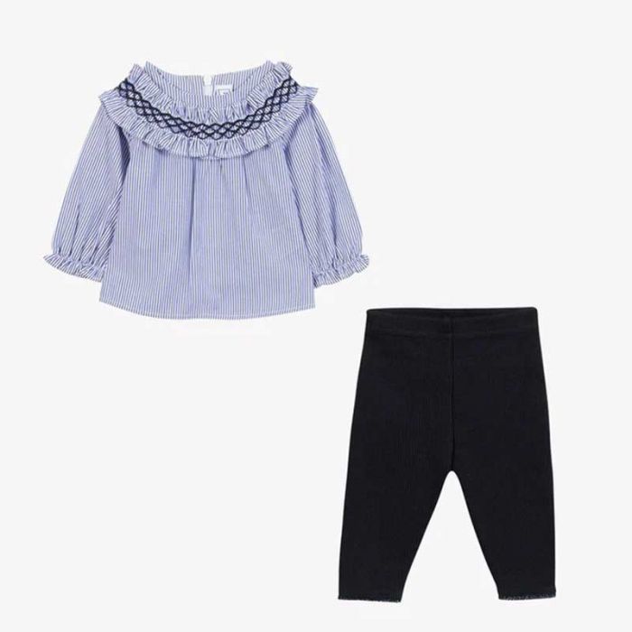 BABY GIRL SHIRT+PANTS - طقم أطفال | TARTINE ET CHOCOLAT - تارتين إي شوكولا BABY GIRL SHIRT+PANTS - طقم أطفال | TARTINE ET CHOCOLAT - تارتين إي شوكولا