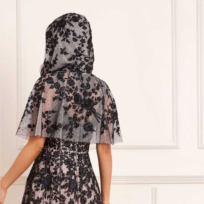 ROSA HOODED SHORT CAPE - فستان | NEEDLE & THREAD - نيدل & ثريد ROSA HOODED SHORT CAPE - فستان | NEEDLE & THREAD - نيدل & ثريد