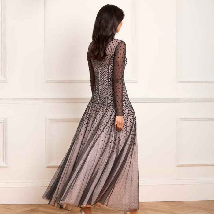 SEQUIN CASCADE ROUND NECK GOWN - فستان | NEEDLE & THREAD - نيدل & ثريد SEQUIN CASCADE ROUND NECK GOWN - فستان | NEEDLE & THREAD - نيدل & ثريد